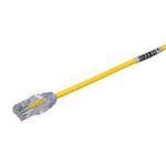 PANDUIT Cable de conexión UTP, Categoría 6, 28 AWG, Enchufes modulares TX6, Amarillo - UTP28SP5YL