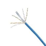 PANDUIT X6000 Cable de cobre de 4 pares, UTP, de categoría 6 Mejorada, 23 AWG, UTP, azul - PUR6004BU-FE