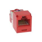 PANDUIT Módulo universal de 8 posiciones, 8 hilos. Rojo - CJ5E88TRD