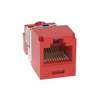 PANDUIT Módulo universal de 8 posiciones, 8 hilos. Rojo - CJ5E88TRD