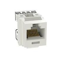 NETKEY Módulo de conector perforado, Cat 5e, Blanco - NKP5E88MIW
