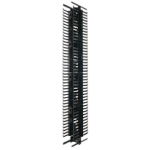 PANDUIT Administrador de cables vertical, Doble cara, Acero, Negro - PRV8