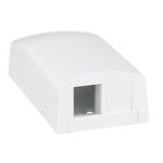 NETKEY Caja de montaje en superficie de 2 puertos - NK2BXWHA