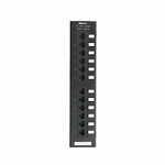 NETKEY Panel de parcheo, Terminación punchdown, CAT 6, 12 puertos, Montaje en pared (Requiere base 89 D - WB89D) - NK6PPG12WY