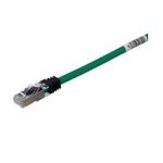 Copper Patch Cord, Cat 6A, Green S/FTP C