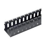 Slotted Hinged Duct,PVC,1.5X3X6',Black