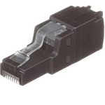 PANDUIT TX6A RJ45, Enchufe de Campo UTP, Cat 6A, 22-26 AWG, Negro - FP6X88MTG-X