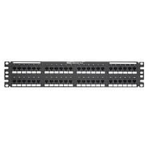 PANDUIT Panel de parcheo perforado, Cat 5e, plano, 48 - DP485E88TGY