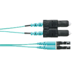 PANDUIT Cable de conexión de fibra óptica, OM4, LC dúplex a SC dúplex, OFNR, 10M - FZ2ERLNSNSNM010
