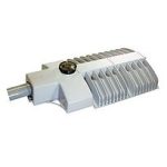 StreetSense Streetlight Type III, 12500 Lumens, 125 Watts, 100 - 277 VAC, Cool White, Gray, Glass Lens, Shorting Cap